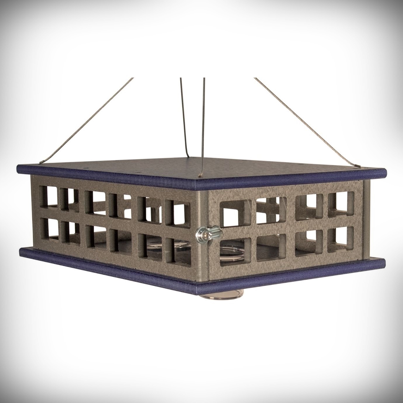 Songbird Recycled Poly Caged Bluebird Feeder Large