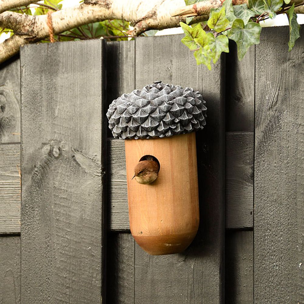 Best For Birds Wooden Acorn Bird House