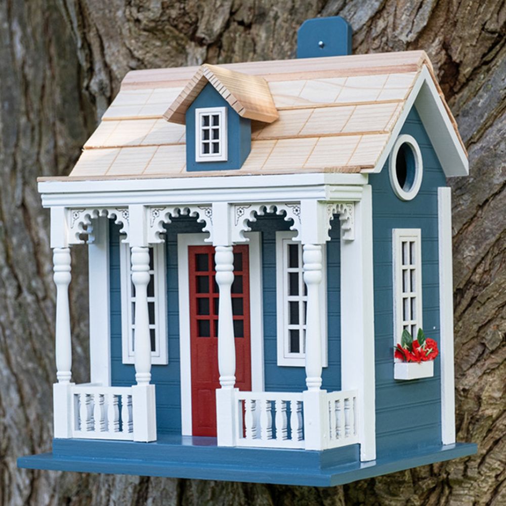 Bristol Cottage Bird House Blue