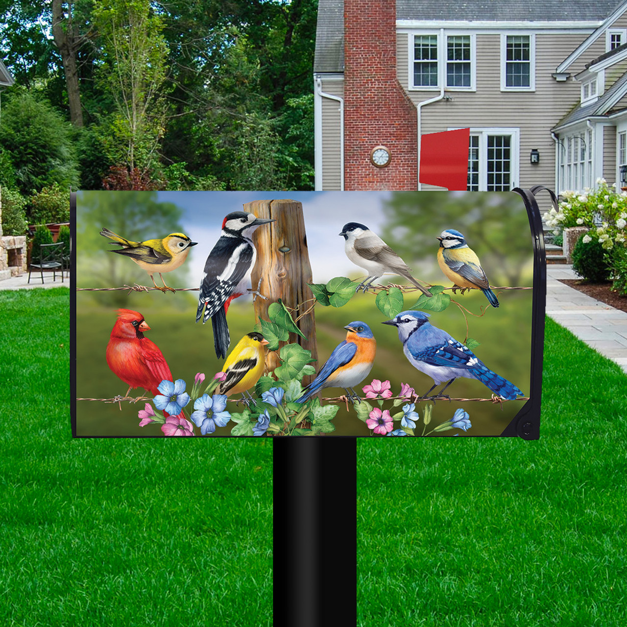 Briarwood Country Birds Mailbox Cover