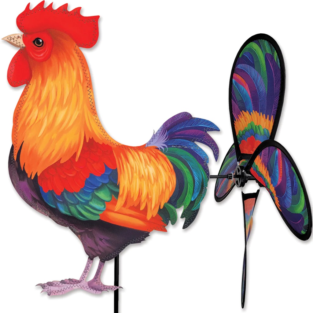 Petite Morning Rooster Wind Garden Spinner