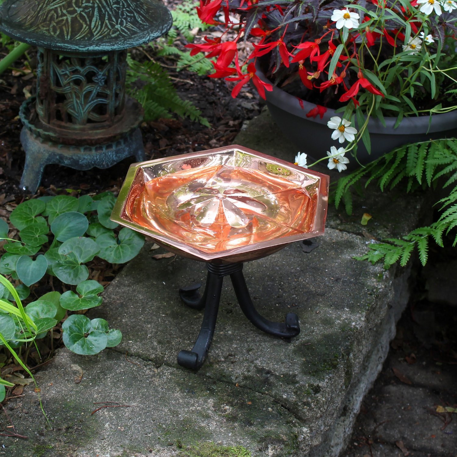 Achla Bee Fountain & Birdbath with Tripod Stand