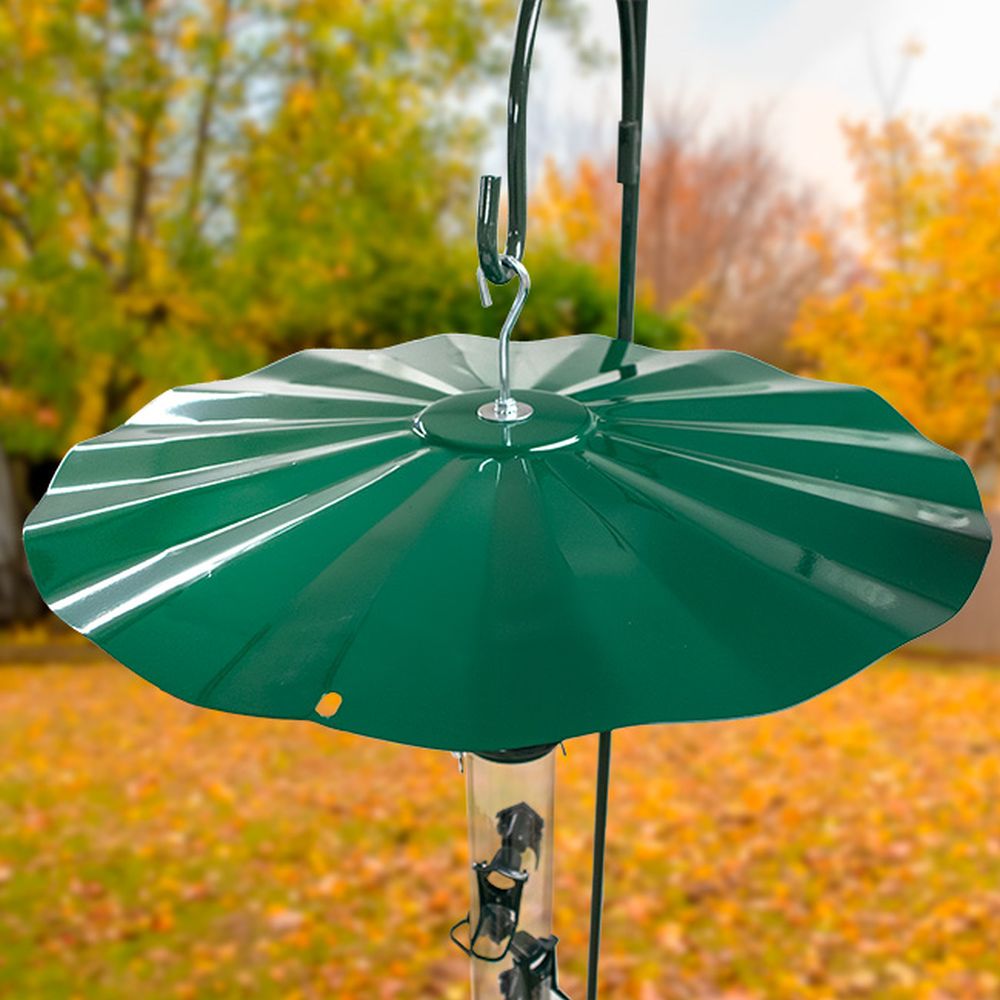 Galvanized Green Hanging Squirrel Baffle 21.25