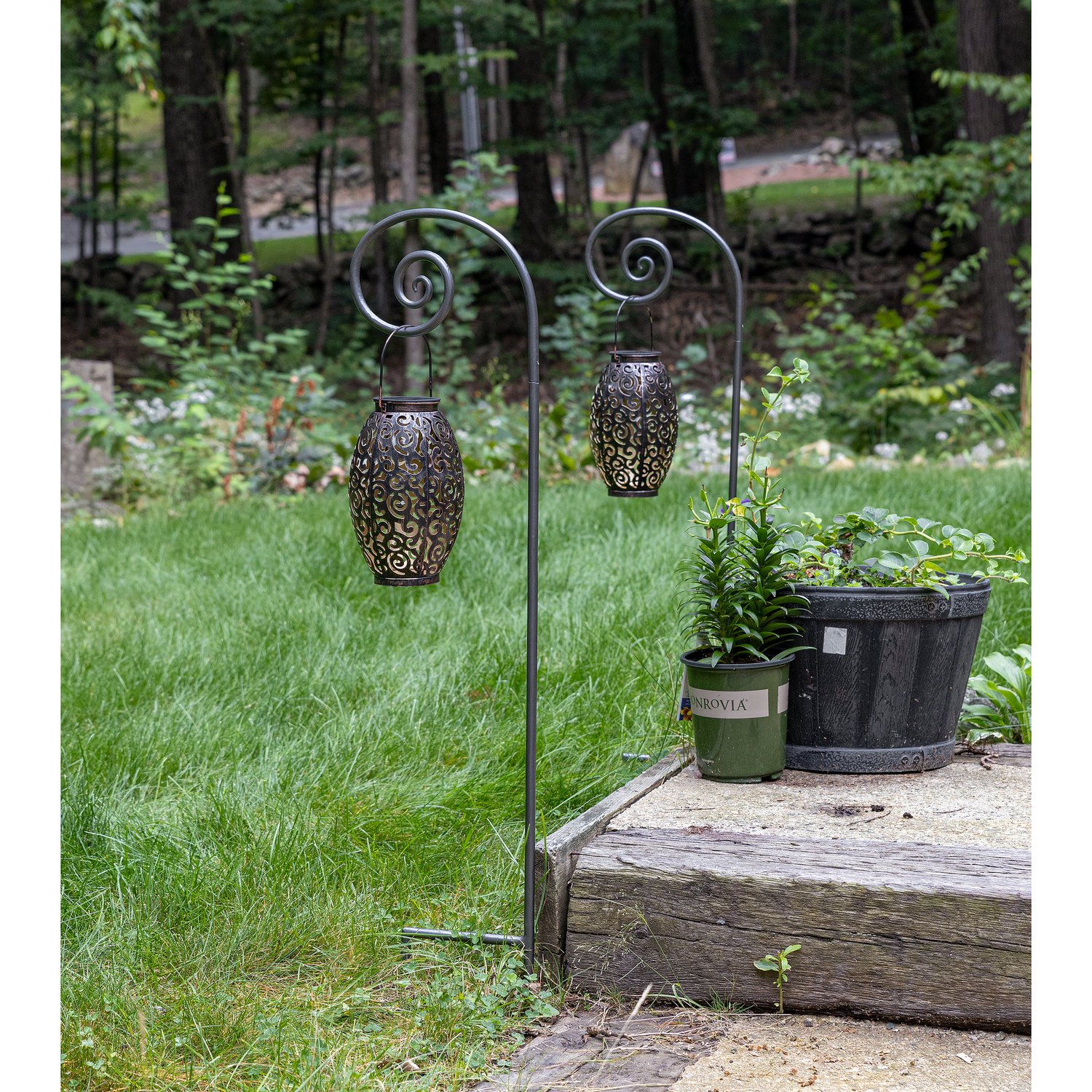 Achla Fiddlehead Yard Pole Set of 2