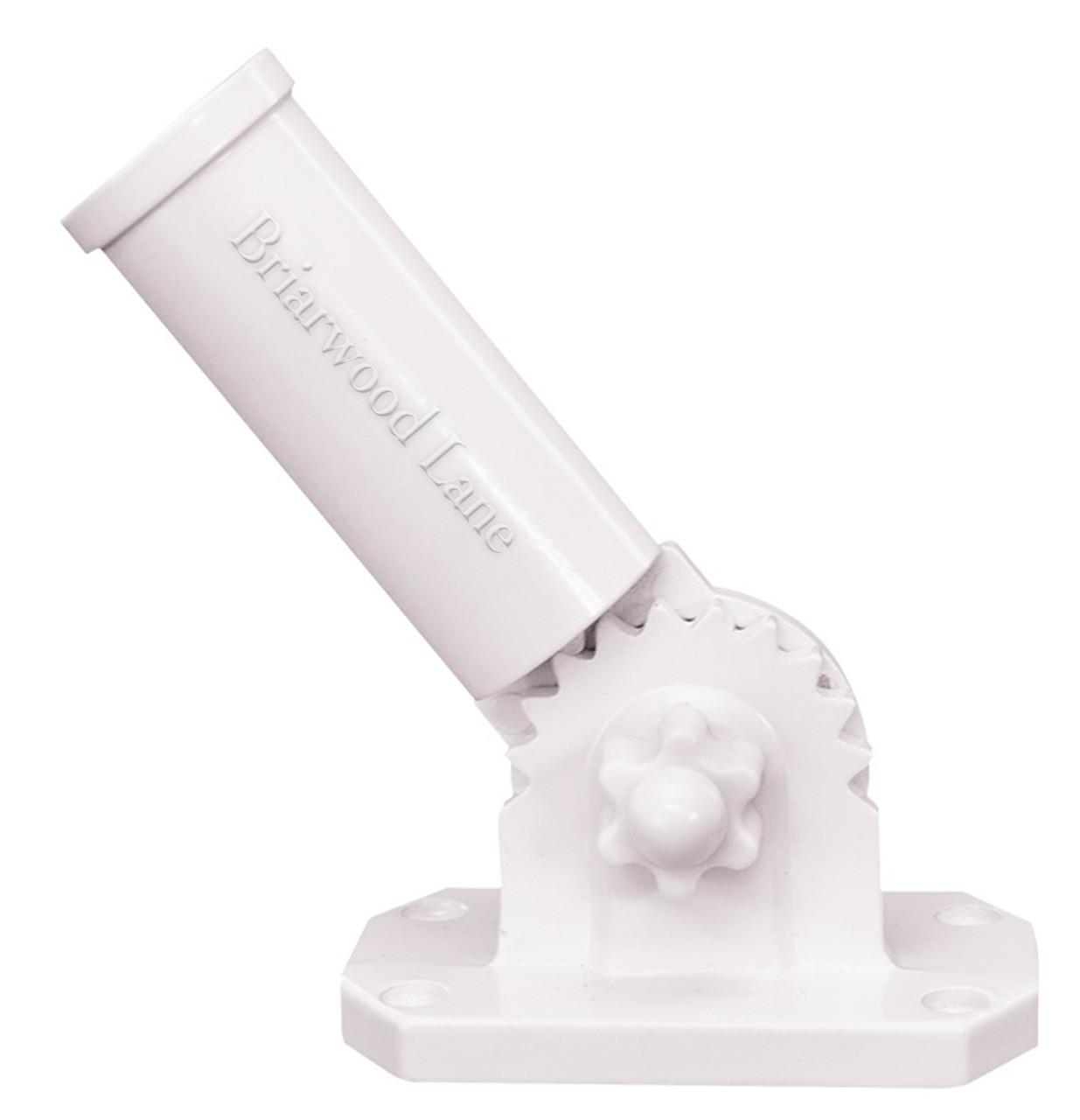 Briarwood Adjustable Flag Pole Bracket White