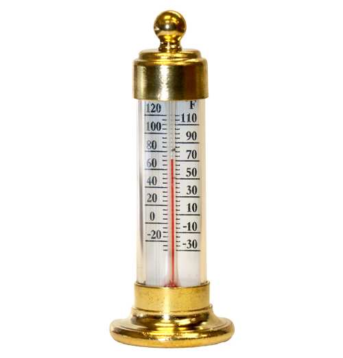 The Original Vermont Indoor/Outdoor Thermometer Brass, Solid Brass  Indoor/Outdoor Thermometers at Songbird Garden