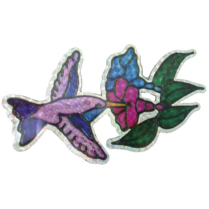 Screen Door Saver Hummingbird w/Flower Large