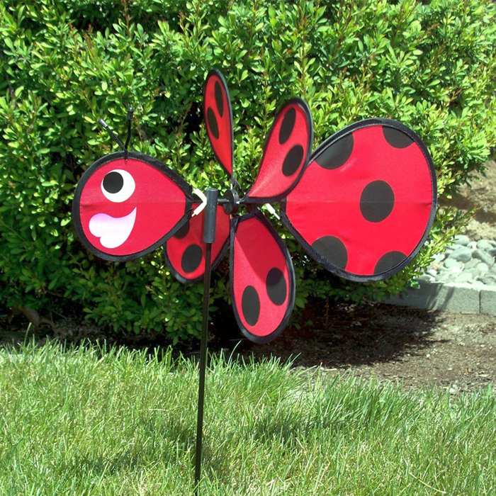 Baby Ladybug Mini Wind Spinner Set of 3