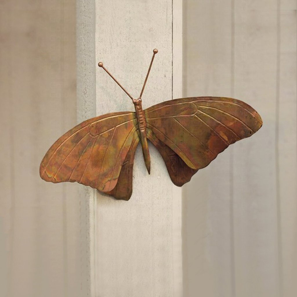 Flamed Copper Butterfly Wall Mount