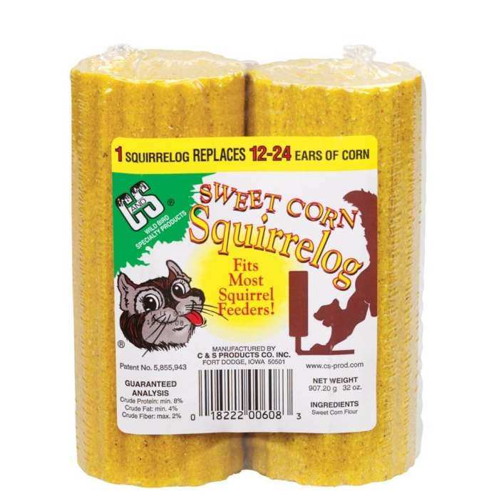 Sweet Corn Squirrel Log 16 oz. 12/Pack