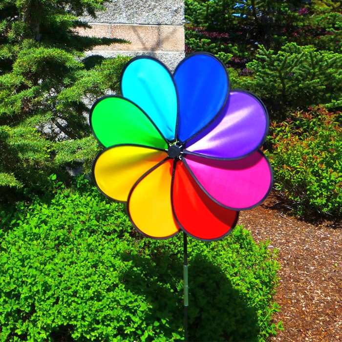 Rainbow Dazy Large 8 Petal Spinner Set of 2