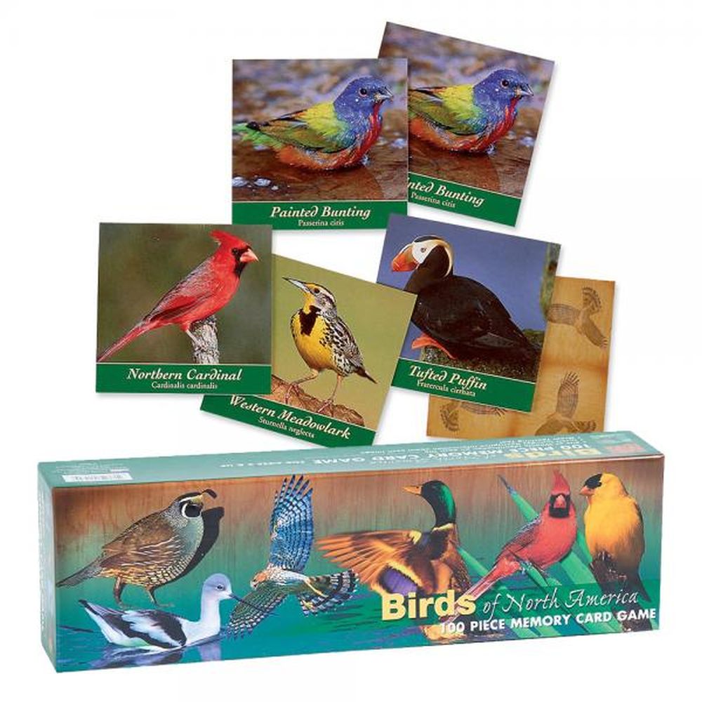 Birds of North America 100 Piece Memory Game