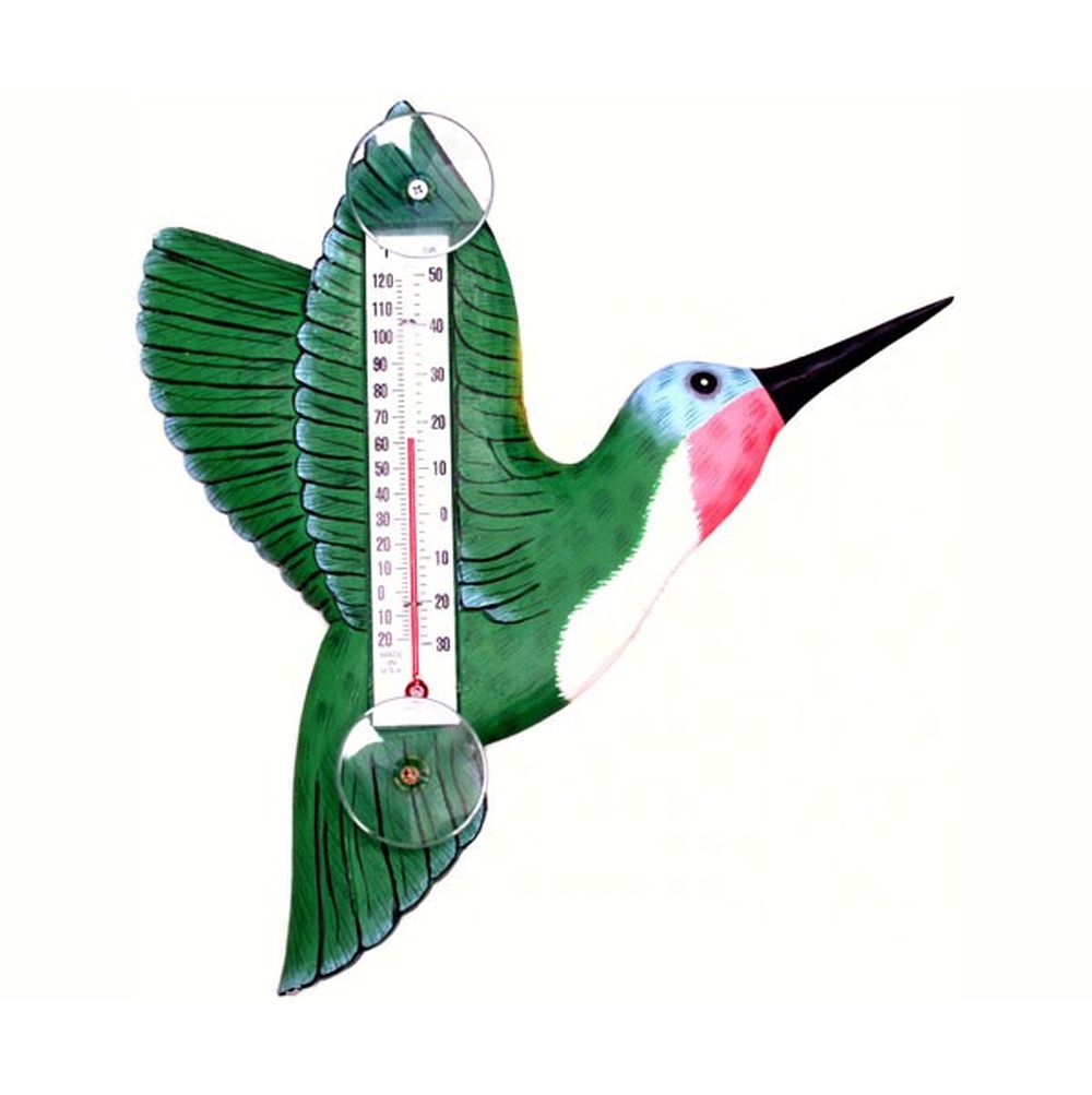 Window Thermometer Hummingbird Small