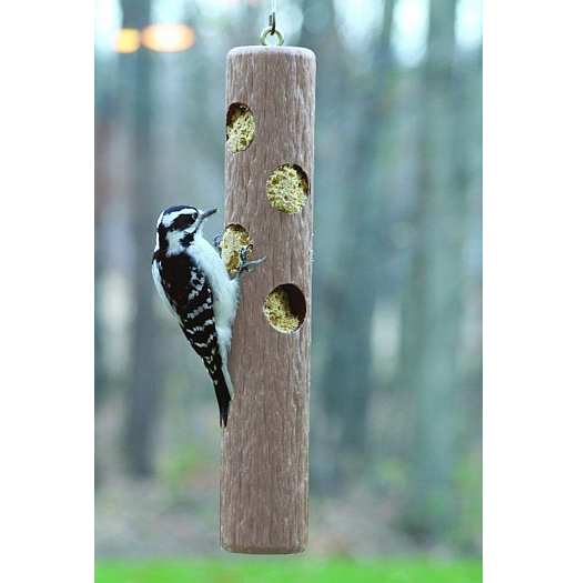 Second Nature Suet Log Feeder Recycled Plastic Suet Log Feeder