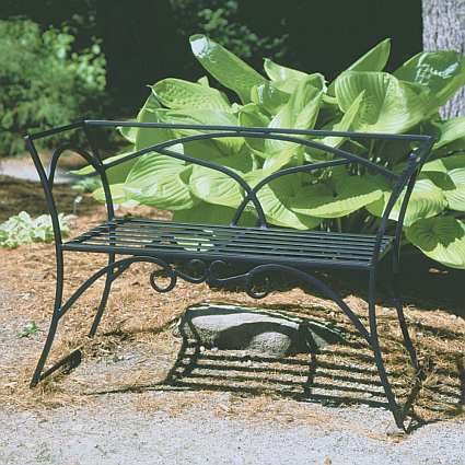 Elegant Arbor Bench with Back