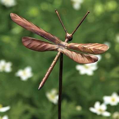 Staked Dragonfly Garden Ornaments, 4 Pack - Thumbnail 3