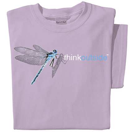 Think Outside Dragonfly Ladies T-shirt