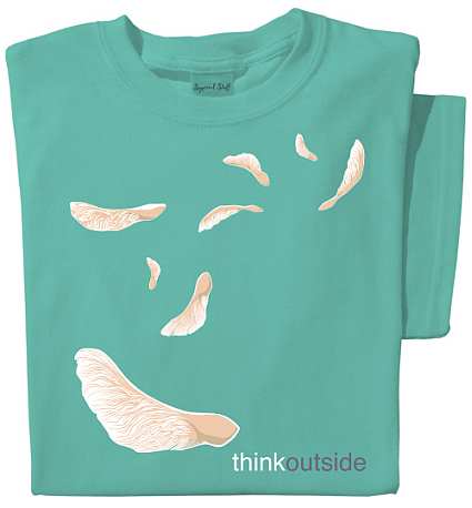 Think Outside Helicopter Seed Ladies T-shirt