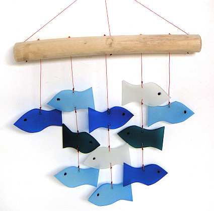 Swimming Fish and Driftwood Wind Chime
