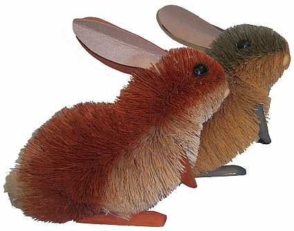 Brushart Bristle Brush Animal Rabbit Assorted 10