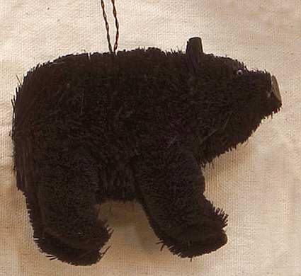 Brushart Bristle Brush Ornament Black Bear