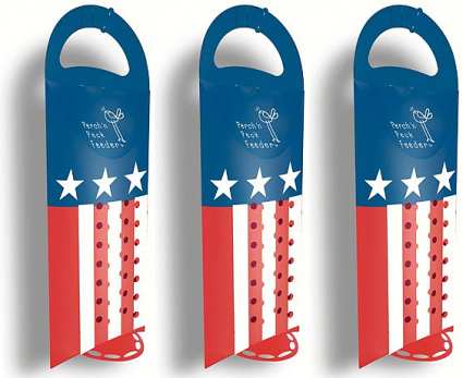 Songbird USA Flag Sunflower & Nut Feeder 3/Pack