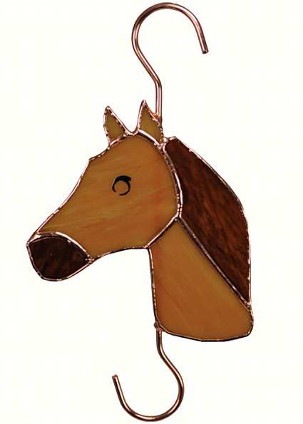 Stained Glass Garden Hook Horse