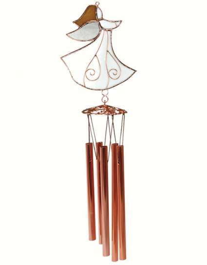 Stained Glass Windchime Angel Small