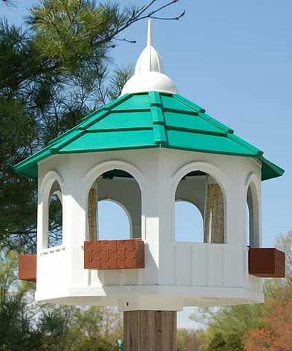 Heath Belvedere Fly Through Gazebo Bird Feeder Quality Crafted Fly Through Gazebo Bird Feeder