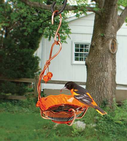 Copper Oriole Jelly Feeder Single Cup