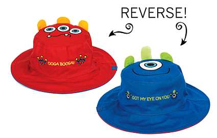 Kids' Reversible Sun Hat Moster/Monster