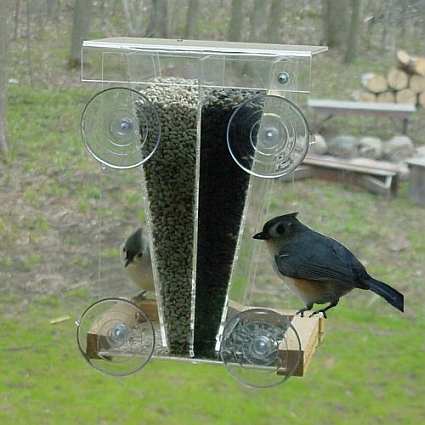 Songbird Clear View Dual Window Hopper Feeder