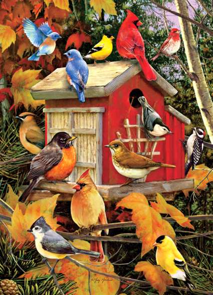 Fall Birds 1000 Piece Jigsaw Puzzle