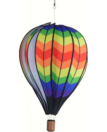 Double Chevron Rainbow Hot Air Balloon Large 22