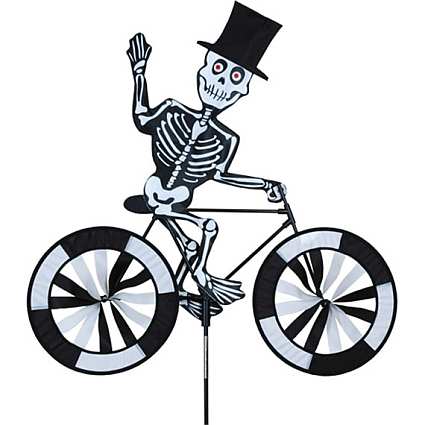Skeleton Bicycle Garden Spinner Large