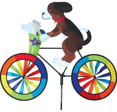 Puppy Bicycle Garden Spinner Medium