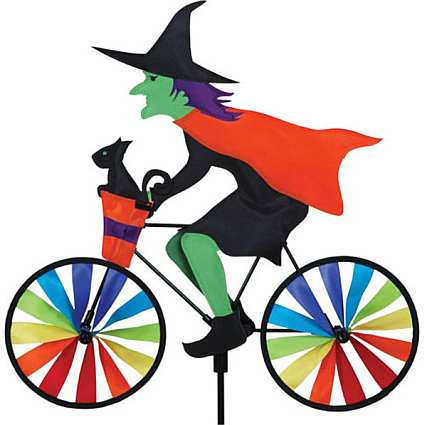 Witch Bicycle Garden Spinner Medium