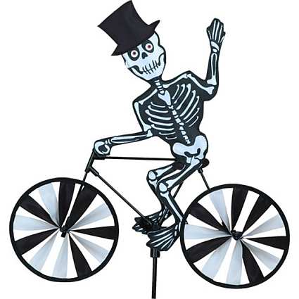 Skeleton Bicycle Garden Spinner Medium
