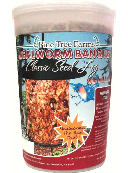 Mealworm Banquet Classic Seed Log 28 oz. 3/Pack