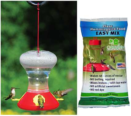 Fliteline 30oz Hummingbird Feeder & Nectar Combo