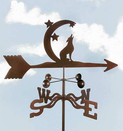 EZ Coyote with Moon & Stars Weathervane Package