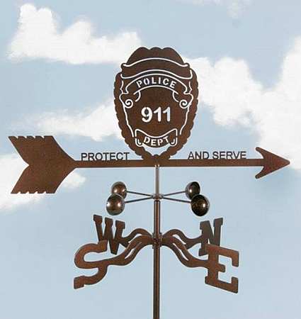 EZ Police Badge Weathervane Package