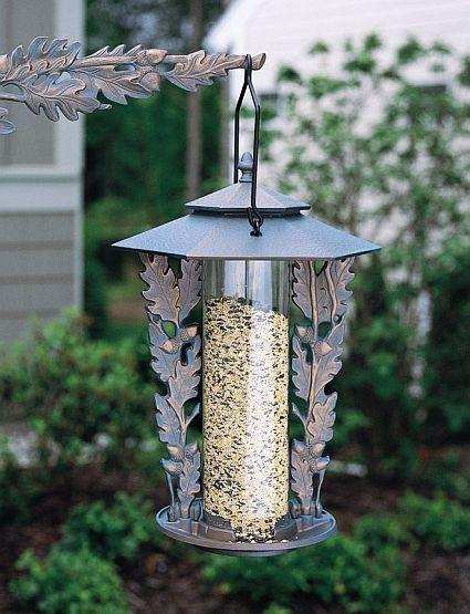 Classic Oakleaf Silhouette Bird Feeder