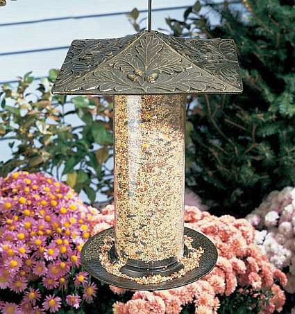 Classic Oakleaf Seed Tube Feeder Large