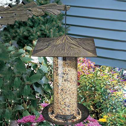 Classic Pinecone Seed Tube Feeder Large