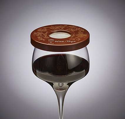 Wine Tapa Wine Glass Cover Chocolate