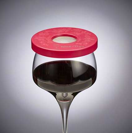 Wine Tapa Wine Glass Cover Hot Pink