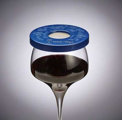Wine Tapa Wine Glass Cover Navy