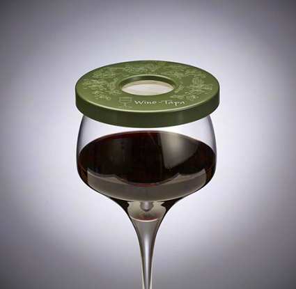 Wine Tapa Wine Glass Cover Olive