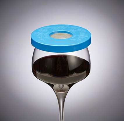 Wine Tapa Wine Glass Cover Sky Blue